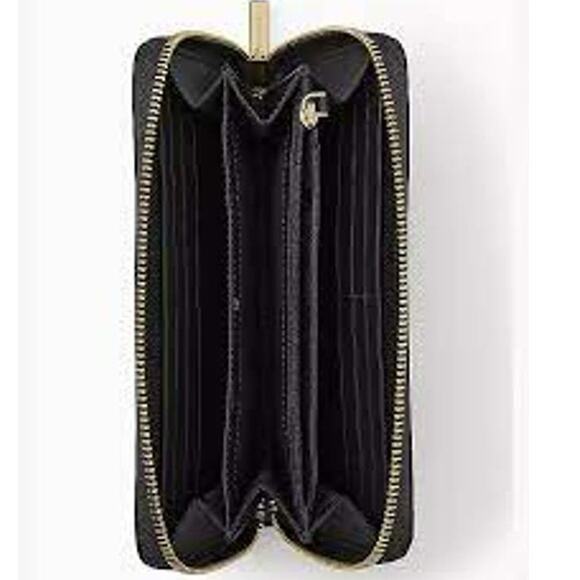 Kate Spade Large Continental Wallet Black - Picture 2 of 3